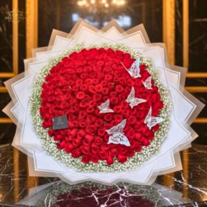 Ramo 10 rosas Reina de Mariposas 420 Rosas