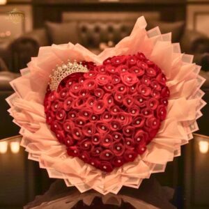 Ramo 10 rosas Corazón Real 190 Rosas