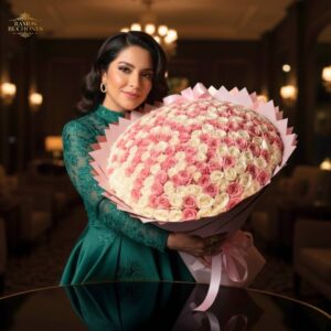 Ramo 10 rosas Imperial Rosé 600 Rosas