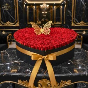 Flores en Cajas Corazón 450 Rosas