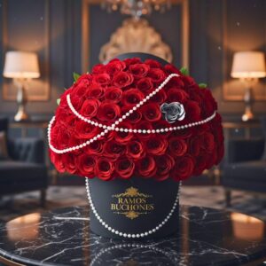 Flores en Cajas Perlas Reales 250 Rosas