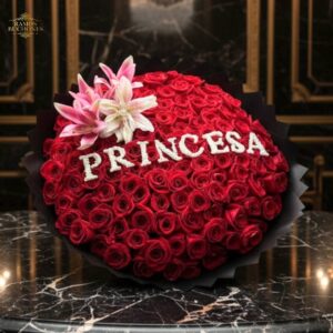 Ramo 10 rosas Princesa 180 Rosas