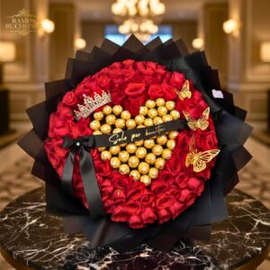 Ramo 10 rosas Ramo 100 rosas con ferrero