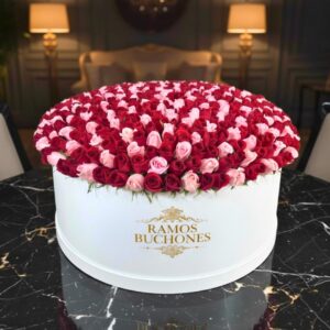 Flores en Cajas Caja con 200 rosas