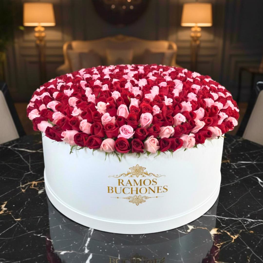 Caja con 200 rosas Caja con 200 rosas