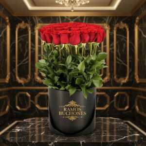 Flores en Cajas Caja con 40 rosas