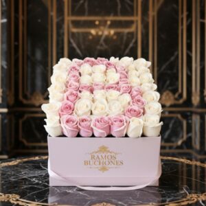 Flores en Cajas Caja con 81 rosas