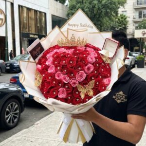 Ramo 10 rosas Lujo 210 Rosas