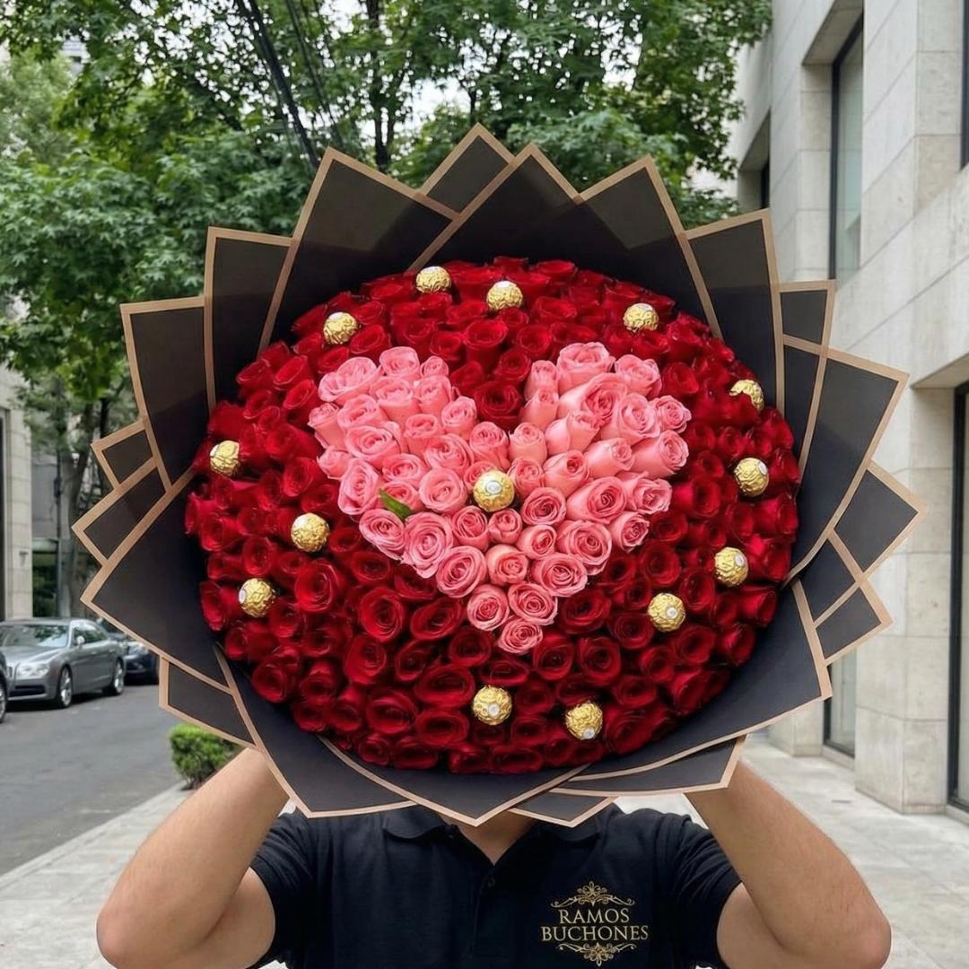 Corazón Real 300 Rosas Corazón Real 300 Rosas