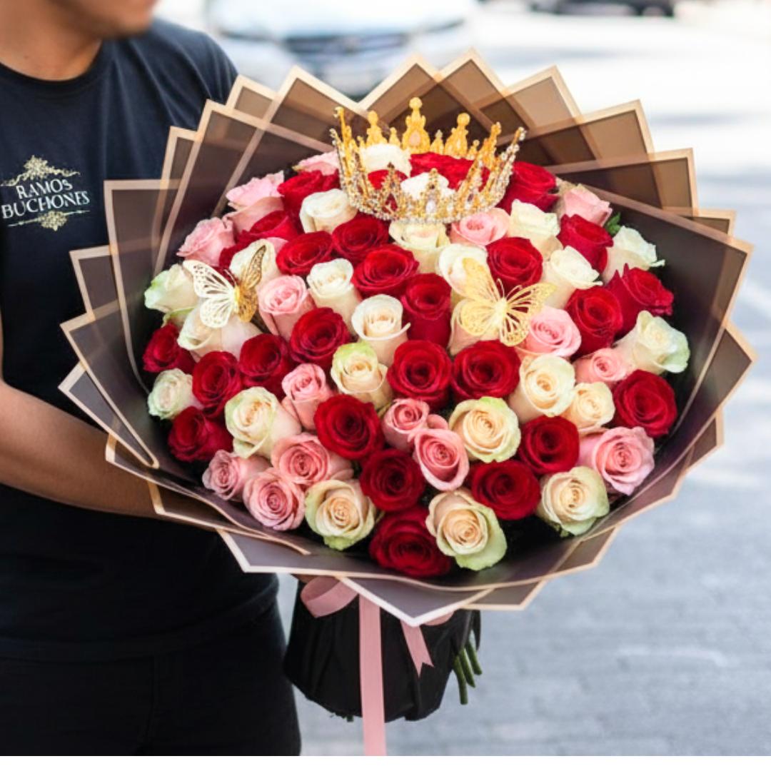 Ramo Buchón 100 rosas Ramo Buchón 100 rosas